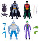 Dc Comics Batman And Robin Vs. The Joker And King Shark 4Inch Action