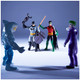 Dc Comics Batman And Robin Vs. The Joker And King Shark 4Inch Action