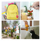 Xipegpa Mini Plush Animals Keychain Standing Jungle Animals Set Fox Plush Goodie 30Pcs
