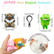 Xipegpa Mini Plush Animals Keychain Set Small Stuffed Animals For Goodie Bags 30 Pcs