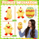 Vertintong Chick Set For Adults Egg Hideaway Cute Yellow Chick With Zippered 6 Inch Yellow