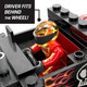 Mega Brands Hot Wheels Monster Trucks Toy Car Building Set Smash and Crash 151 Pieces Red