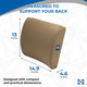 Sealy Memory Foam Lumbar Support Pillow Brown