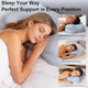 Diicrin Cloud Pillow For Sleeping Cervical Neck Support Pillow With Ergonomic Contour