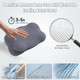 Wfofmo Ergonomic Cloud Neck Pillow Stable Cervical Spine Support Cool And Breathable Grey