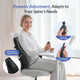 Zikee Adjustable Airbag Lumbar Support Pillow Provides Comfortable Support Back Pain Relief