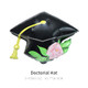 Zafete Graduation Balloons Congrats Grad Balloons Black Graduation Cap Owl Diploma Balloon Black