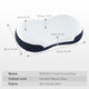Moonouu Cloud Align Memory Foam Pillow For Sleeping Contour Neck Support Bed