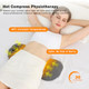 Huieo Rechargeable 3In1 Triple Fusion Back Massager Pillow Cordless Heated Lumbar Support