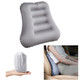 Yig9Sugr Inflatable Lumbar Support Pillow For Travel Seat And Office Chair Back Grey