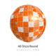 Zafete Guitar Disco Ball Balloons Orange And White Green The Life Of Orange
