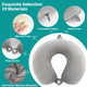 Rainflow Neck Pillow For Airplane Sleeping Grey