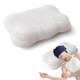 Felinefold Cloud Pillow Ergonomic Memory Foam Cervical Neck Support Pillow For Side White