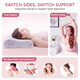 Qilele Ergonomic Memory Foam Pillow 2 Heights: MidLow Cervical Support Relieve Neck