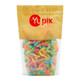 Yupik Sour Gummy Neon Worms GlutenFree Sweet and Sour Fruity Flavors Sugary 35.2 Oz 2.2 Lb