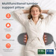 Sanivor 3 In 1 Lumbar Massager Support Pillow