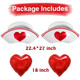 Zafete Nurse Cap Balloons Thank You Nurses Red Heart Shaped Balloon Rn Red