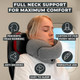 Flyhugz Neck Travel Pillow Memory Foam Neck Pillow For Comfort On Airplane