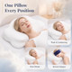 Vorplick Cloud Pillow Ergonomic Memory Foam Pillow Adjustable Cervical Neck Support