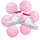Zafete Inflatable Pink Volleyball Foil Balloons Sneaker Balloon Girls Summer Beach Sports Pink