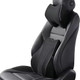 Ovyuzhen Lumbar Support And Car Neck Pillow For Office Chair And Car Black