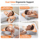 Duppa Inflatable Cervical Neck Pillow For Sleeping With Adjustable Support Ergonomic Memory