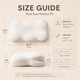 Klxxujk Cloud PillowErgonomic Memory Foam Pillow Stable Support For Cervical Neck Cooling White