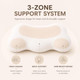 Klxxujk Cloud PillowErgonomic Memory Foam Pillow Stable Support For Cervical Neck Cooling White