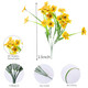 7Queen Artificial Flowers For IndoorNo Fade Fake Plastic Flowers Faux Plants For 6Bundles