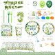 Hombae Three Rex Birthday Decorations Boy Dinosaur 3Rd Birthday Party Supplies With