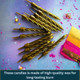 Expbroz Birthday Candles Gold Birthday Candles For Cakes Pack Of 12 Party Pack Of 12 Gold