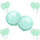 Zafete Mint Green Smile Face Lightning Bolt Balloons One Happy Two Cool Green