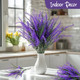 Rainflow Artificial Lavender Flowers 8 Pcs Purple