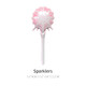Zafete Pink And Green Sparkler/Magic Wand Broom Balloons Wizard Themed Balloons Party Pink