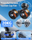 Xuenair 4000Mah Battery Powered Fan For Car Portable Strong Suction Cup Fan