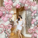 Ythetm Pink Bow Balloons Bow Birthday Decorations For Girl Women Baby Shower 4 Pcs Pink