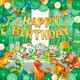 Party Spot Dinosaur Birthday Party Decorations For Boy20 Tableware SetsFringe Curtains20 Paper Plates 258 Pcs Green