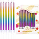 Apluselection 24Count Metalic Birthday Candles For Cake 5.5Inch Long Thin Cake Candles