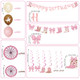 Xipegpa Cowgirl Party Decorations Pink Western Decor Boots And Bows Rodeo Birthday 30Pcs Pink