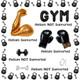 Zafete Gym Balloons Muscle Dumbbell Fake Weights Balloon Wrestling Weightlifting Boxing Sport