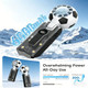 Salan Portable Handheld Turbo Fan With Ice Cooling5 Speed Battery Rechargeable Foldable4Mode