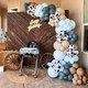 Xipegpa Blue Brown Cow Balloons Arch Garland Kit Cowboy Party Decorations For 158 Pcs Blue