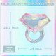 Zafete Iridescent Ring Balloon For Engagement Bridal Shower Bachelorette Wedding Party Decorations/She
