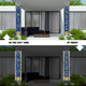 Zoiiwa Eid Mubarak Door Banner Blue