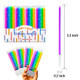 Apluselection 40Count Rainbow Birthday Candles Tall Thin Birthday Cake Candles Set Rainbow