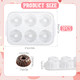 Lyksgir Mini Fluted Tube Cake Pans For Baking With Metal Reinforced Frame 2Pcs