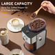 Ollygrin Flat Burr Coffee Grinder Electric Adjustable Coffee Grinder For Home Use 12 Cups