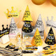 Zoiiwa Year's Eve Party Supplies For 48 Guest Black Gold Wearables 168Pcs Black
