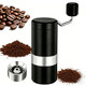 Wjblyfwjh Manual Stainless Steel Coffee Grinder 18 Adjustable Settings Portable Conical Burr Stainless Steel
