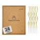 Cake Code 24Count Gold Spiral Long Thin Metallic Birthday Candles Cake Candles Birthday Gold